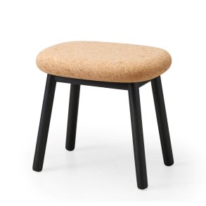 Nora Stool - Kork - Sort bejdset eg 